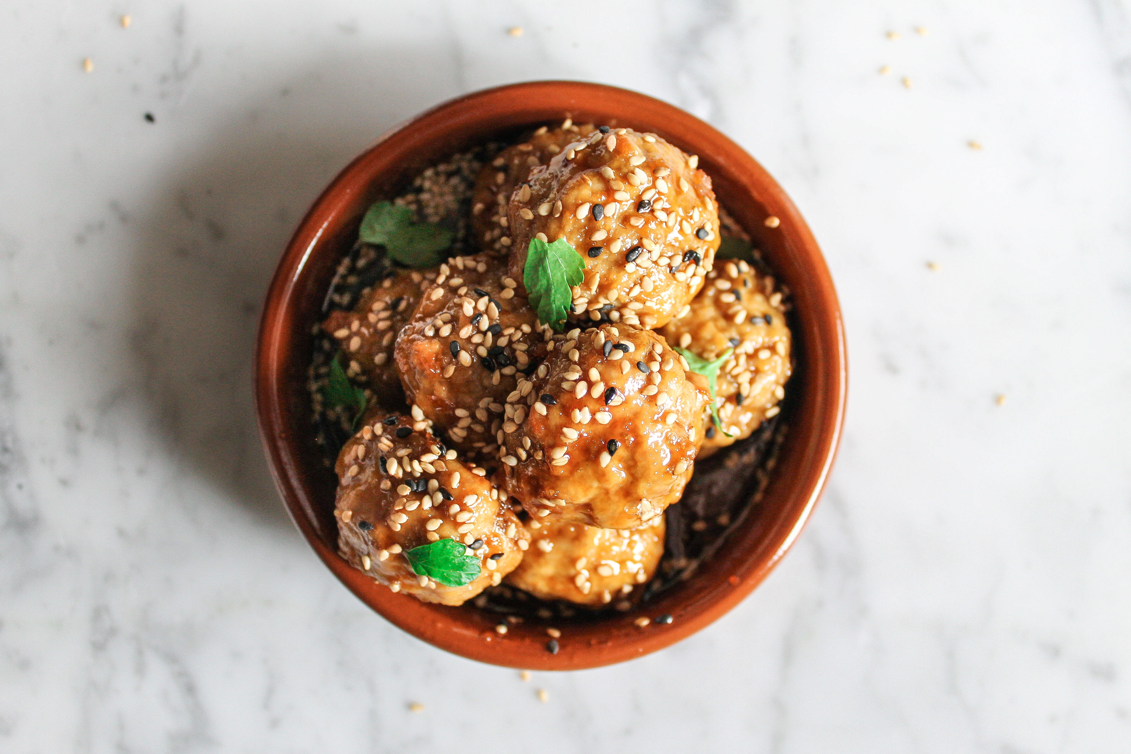 Baked Asian Chicken Meatballs