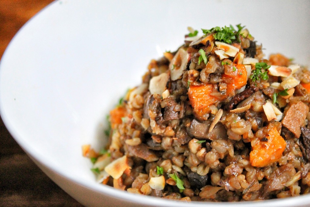 Buckwheat Mushroom Risotto | Healthy Thanksgiving Recipes | Homemade Recipes